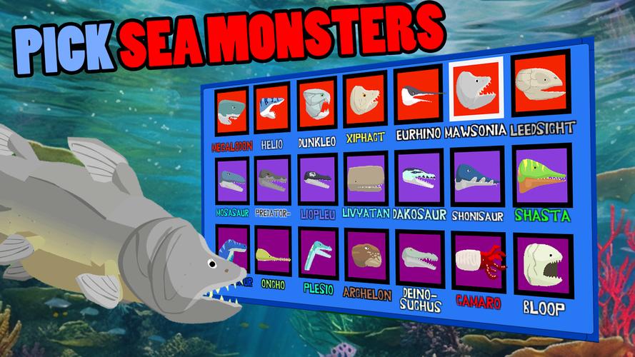 Megalodon Fights Sea Monsters экрана 2