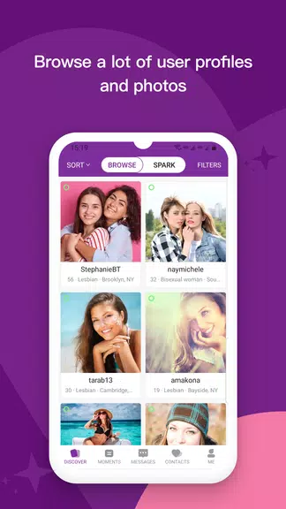 Les: Lesbian Dating & Chat App屏幕截圖3
