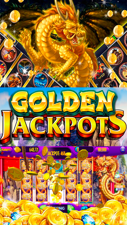 Dragon's Gold Flames Vegas Casino Slots Screenshot 2