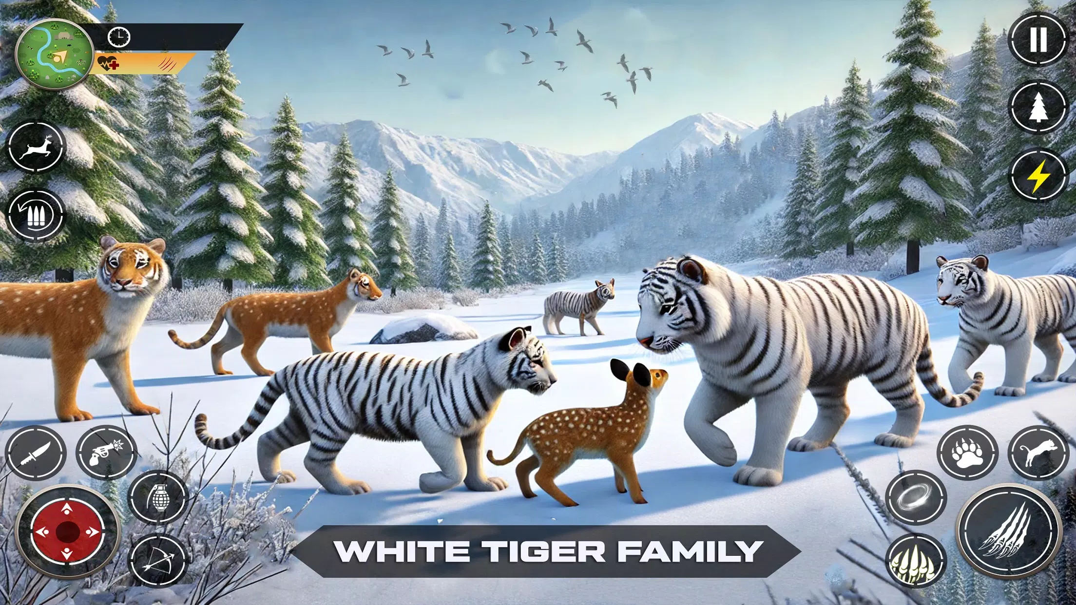 Snow Tiger Family Simulator 3D ကိုဖန်သားပြင်4