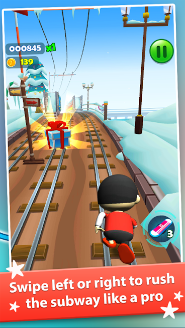 ภาพหน้าจอ Subway Ryan Rush Runner 3D 1