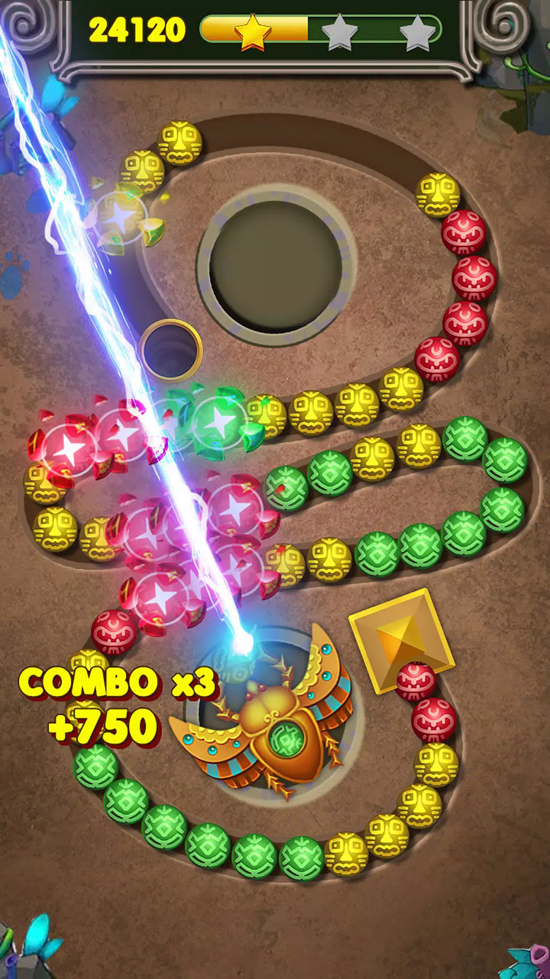 Jungle Marble Blast 3 ảnh chụp màn hình 2