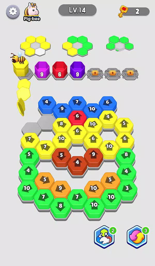 Bee Out - Hexa Away Puzzle Zrzut ekranu 4