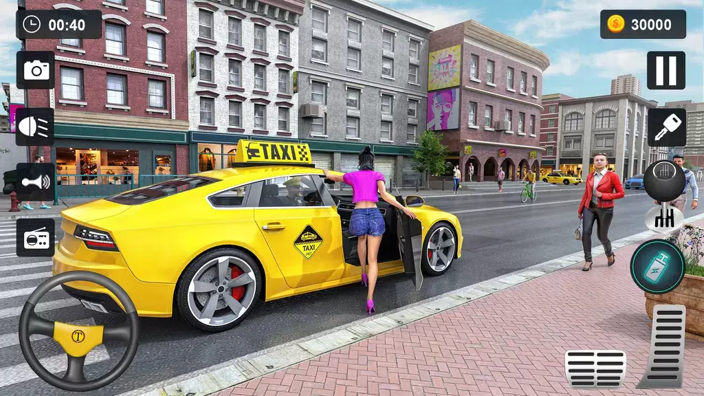 ภาพหน้าจอ Taxi Simulator 3D - Taxi Games 1