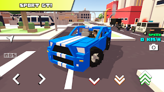 Blocky Car Racer - racing game屏幕截圖1