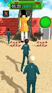 Red light green light game 3D 스크린 샷 1