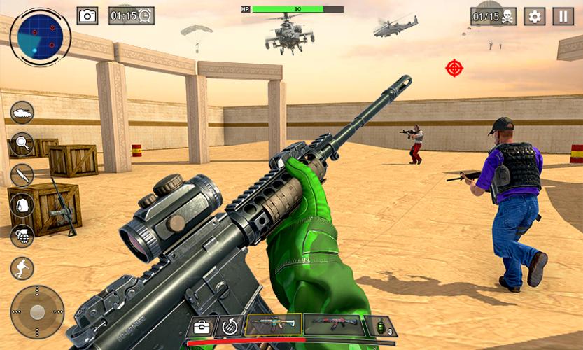 FPS War Game: Offline Gun Game Screenshot 1