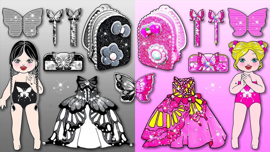 Paper Dolls Diary DIY Dress Up captura de pantalla 4