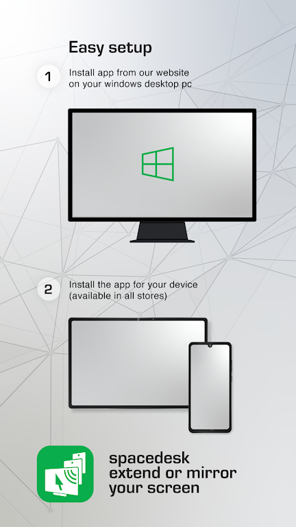spacedesk - USB Display for PC captura de pantalla 1