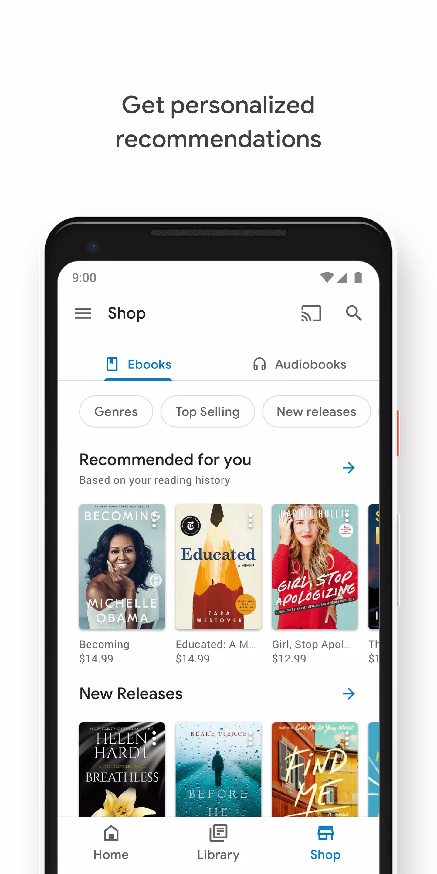 Google Play Bücher Screenshot 1