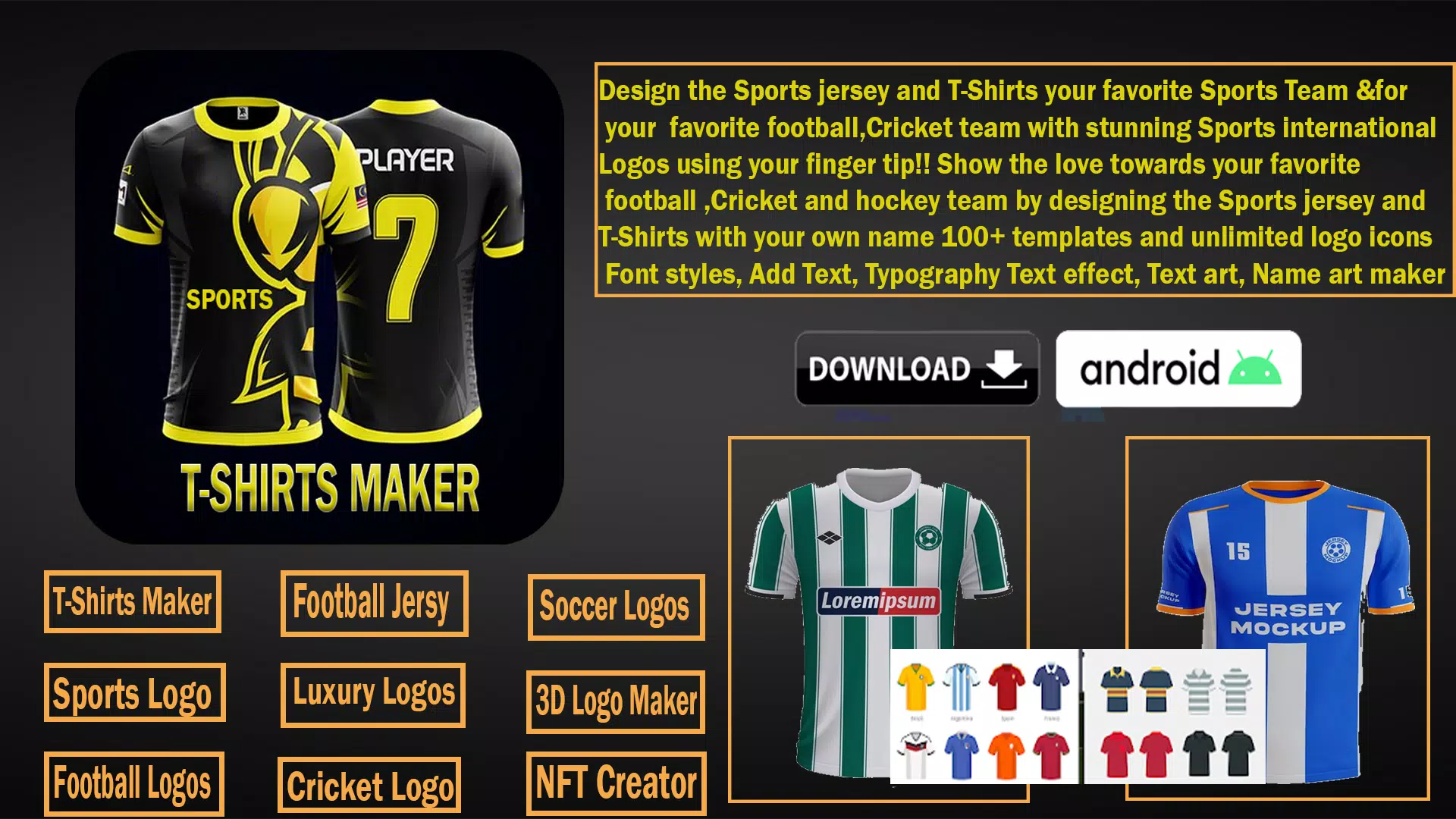 Sports T-shirt Maker&Designer Screenshot 1