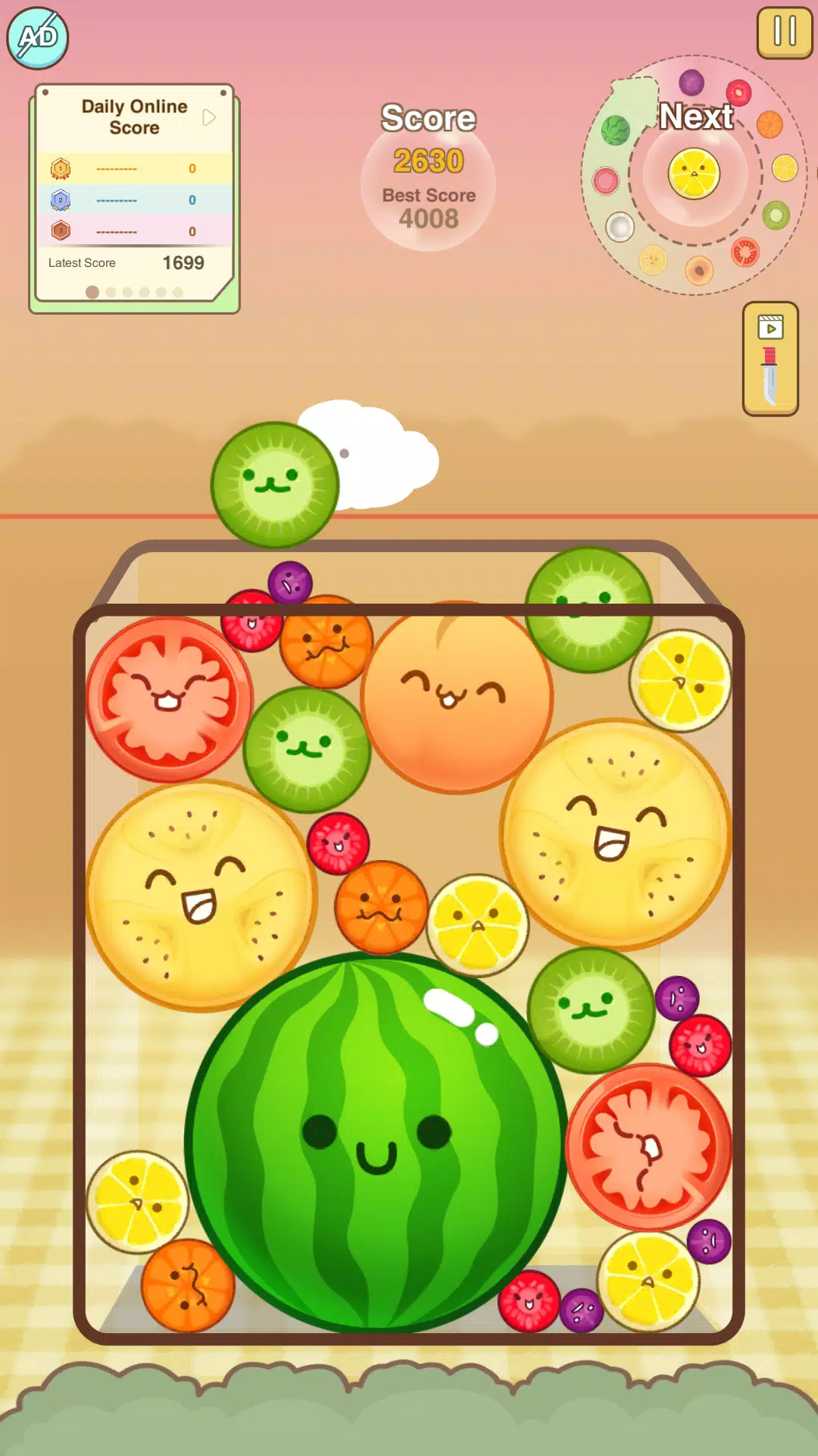 Watermelon Merge Game Screenshot 1