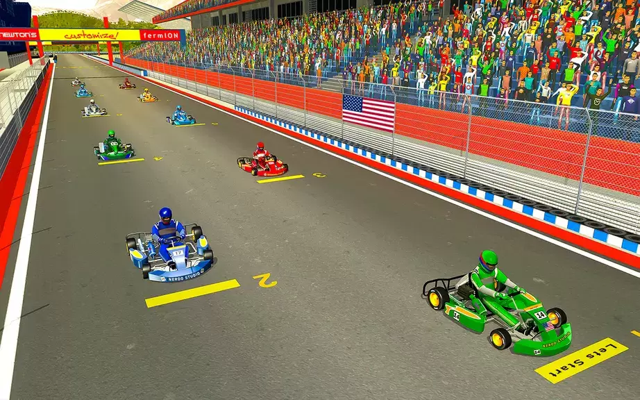 Go Kart Racing Games 3D Stunt স্ক্রিনশট 4