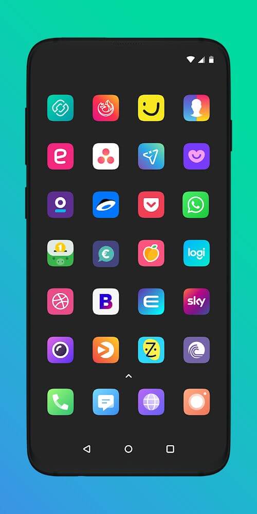 ภาพหน้าจอ Borealis - Icon Pack Mod 3