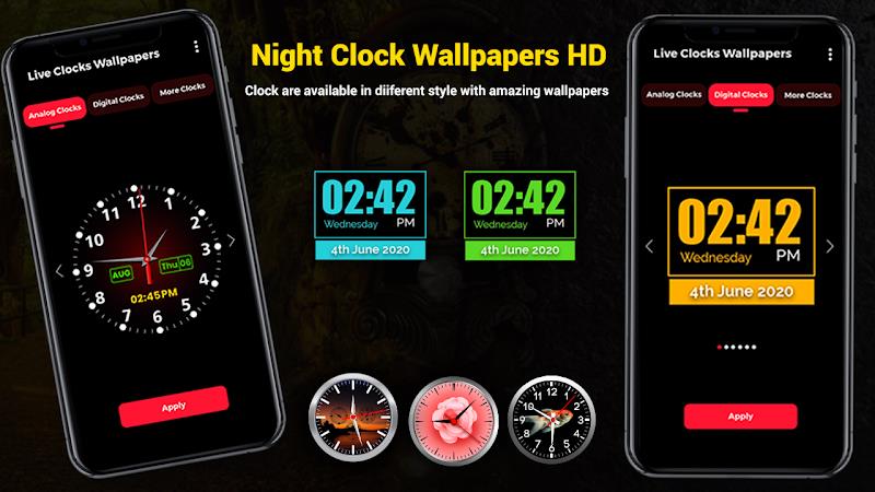 Smart Digital Clock Wallpapers屏幕截圖3