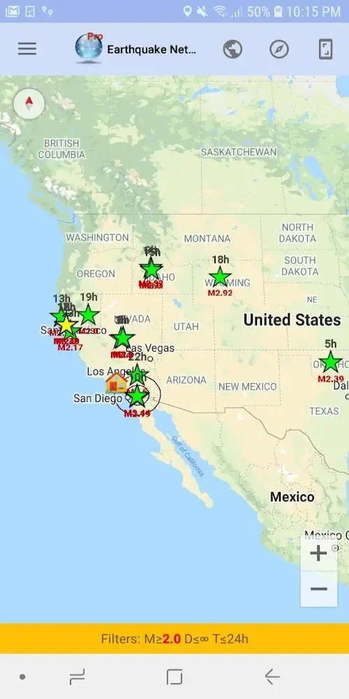 Earthquake Network PRO ảnh chụp màn hình 2