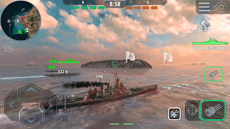 Warships Universe Naval Battle ảnh chụp màn hình 4