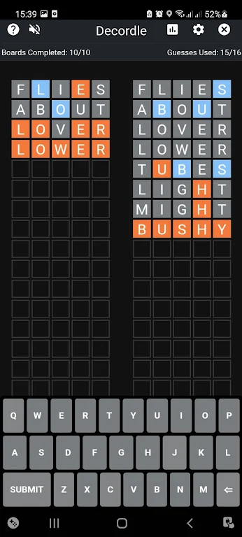 Decordle : Word Finding Puzzleスクリーンショット1