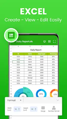 Docx Reader - PDF, XLSX, PPTX экрана 3