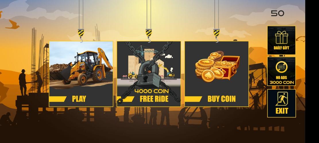Excavator Jcb City Mission Sim 스크린 샷 1