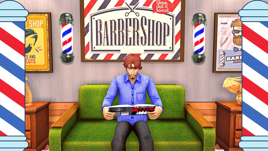 Real Barber Haircutting Shop 스크린 샷 1