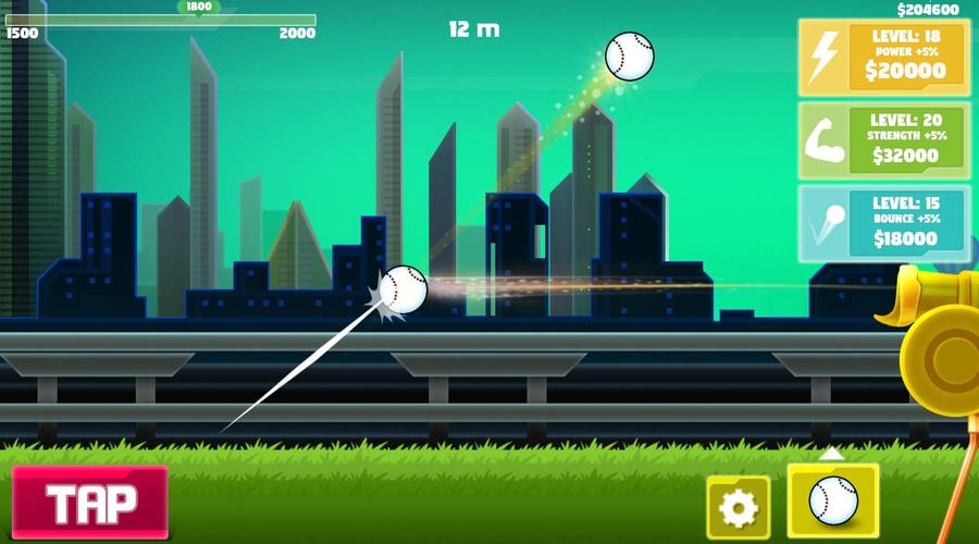 Flick Hit Baseball : Home Run Screenshot 1