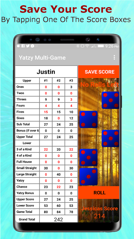 Yatzy Multi-Game Edition ကိုဖန်သားပြင်3