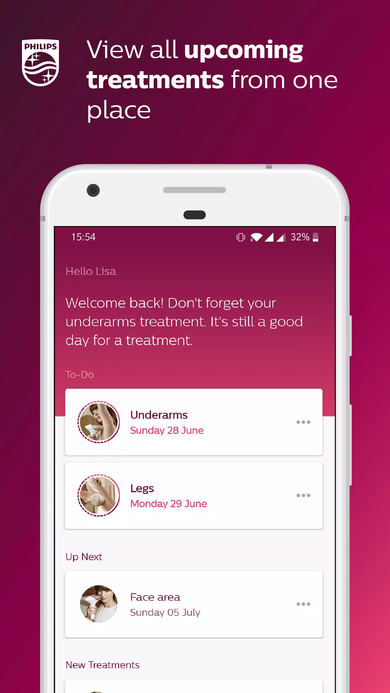 Philips Lumea IPL screenshot 1