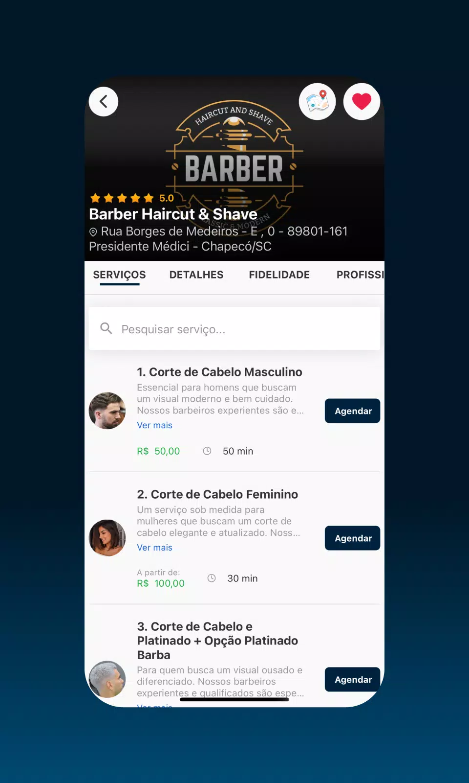 AppBarber: Cliente Screenshot 3