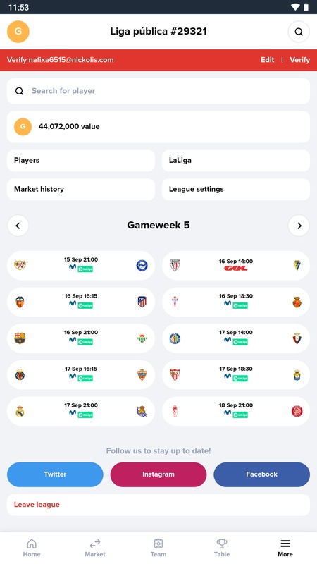 Screenshot Bemanager: Fantasy Football 4