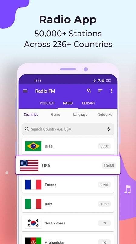 Radio FM: Live-Radio-App Screenshot 1