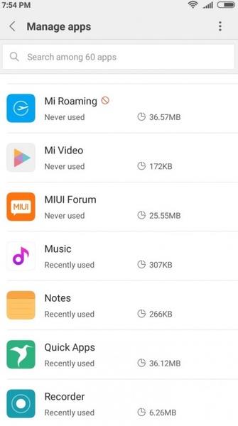 ภาพหน้าจอ Mi Roaming 3