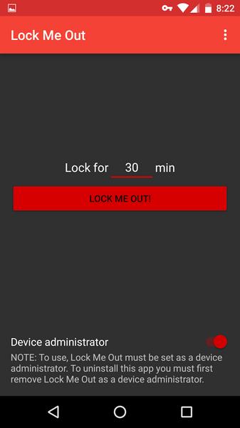 Screenshot Lock Me Out - App/Site Blocker 3