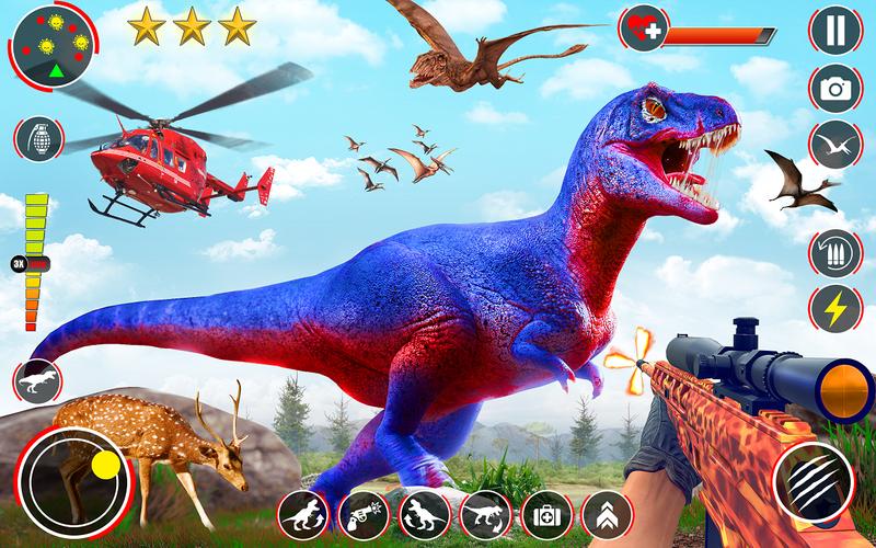 Dino Hunter 3D Hunting Games स्क्रीनशॉट 1