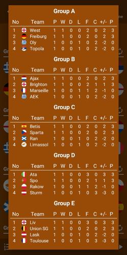 Europa Football Calculator 23 captura de pantalla 4