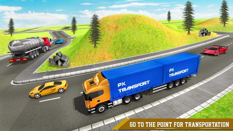 Cargo Transport Truck Driving screenshot 2
