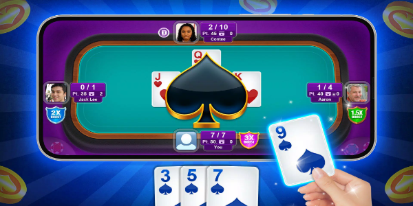 Spades - Offline Fun Card Game 스크린 샷 3
