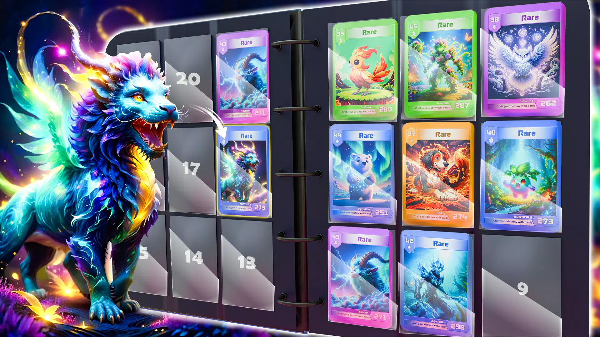 Monsters Card Collector Game Capture d’écran2