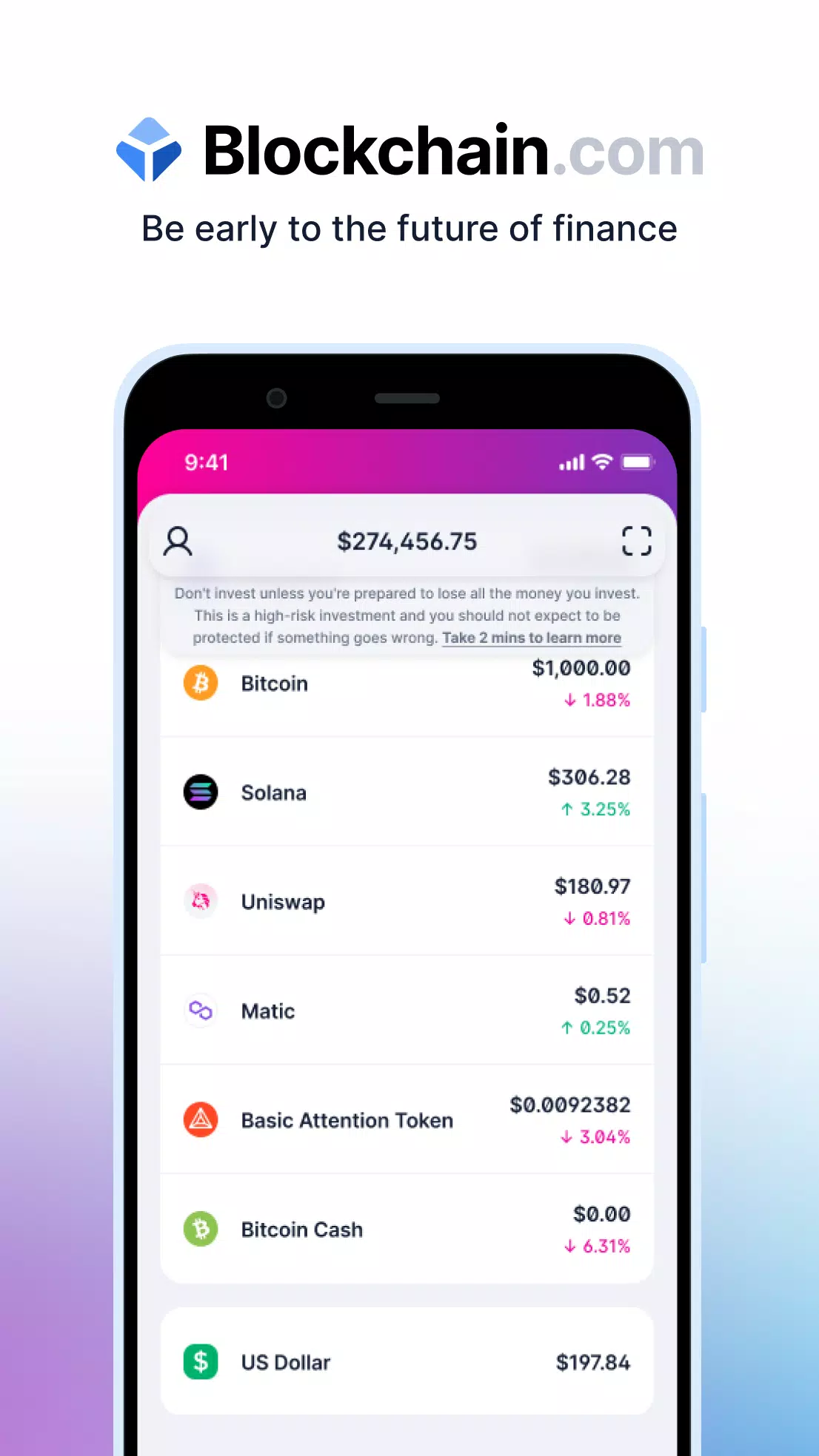 Blockchain.com: Crypto Walletスクリーンショット1