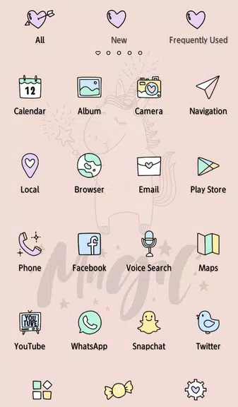 Unicorn Magic Theme ảnh chụp màn hình 3