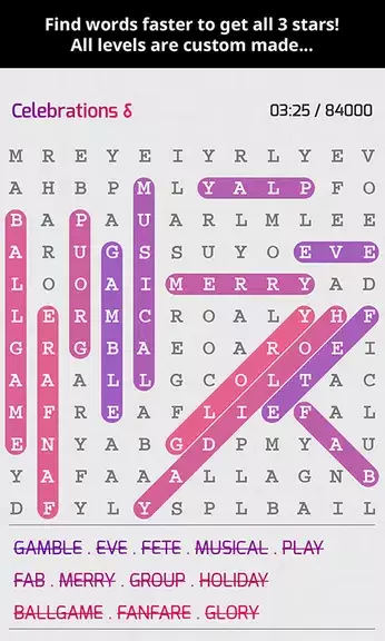 Super Word Search Puzzles ảnh chụp màn hình 1