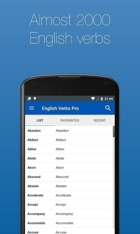 English Verb Conjugator Pro Screenshot 4