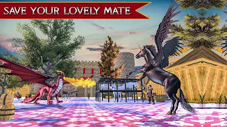 Flying Unicorn Horse Game ảnh chụp màn hình 3