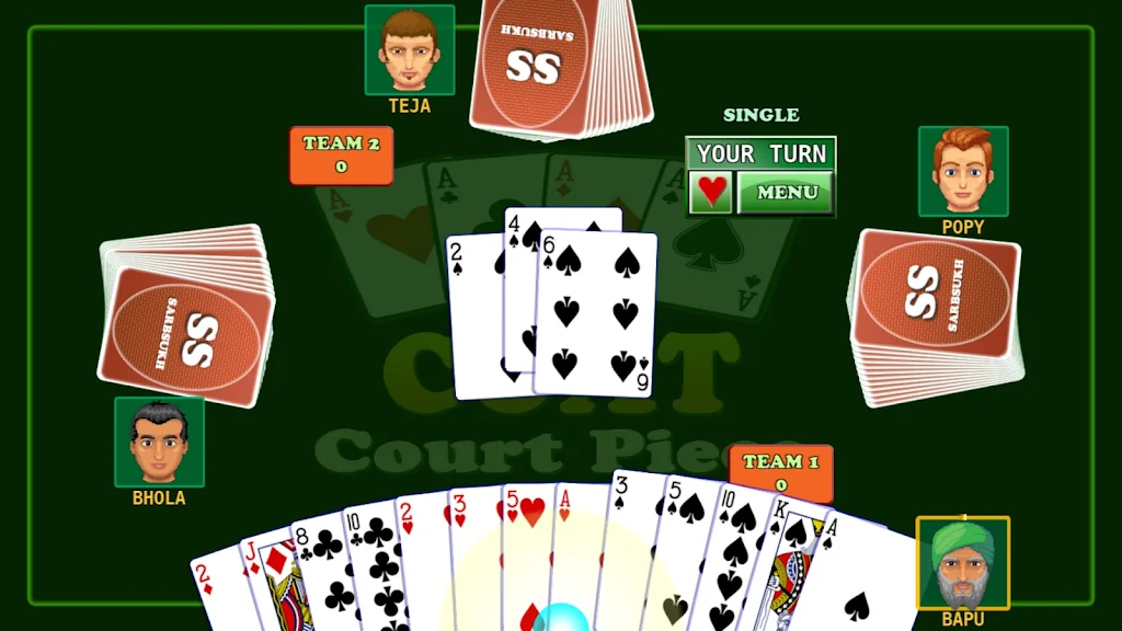 Screenshot Card Game Coat : Court Piece 4