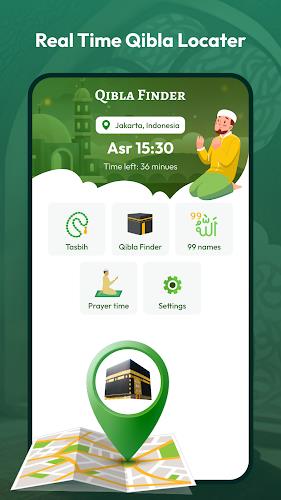 ภาพหน้าจอ Qibla Direction - Qibla Finder 1