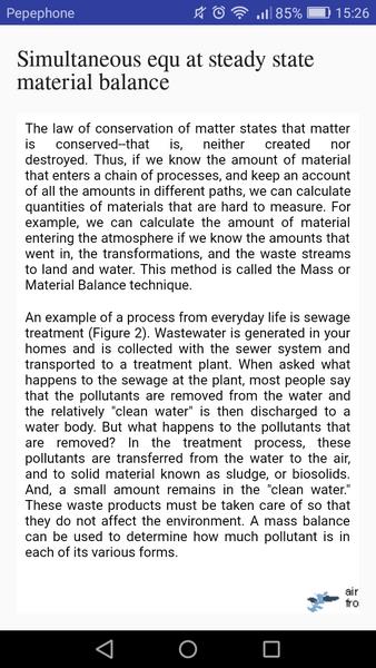 Material and Energy Balance zrzut ekranu 2