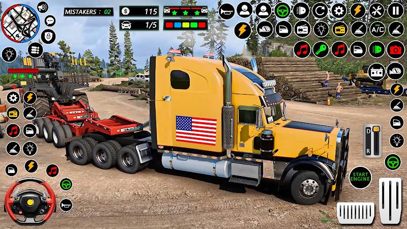 US Cargo Truck Simulator Games ကိုဖန်သားပြင်3