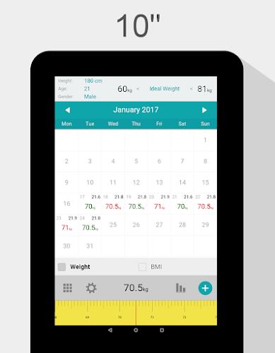 Screenshot Weight Calendar 3