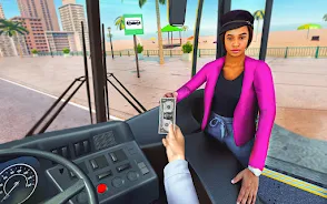 Bus Driving Sim- 3D Bus Games Capture d’écran1