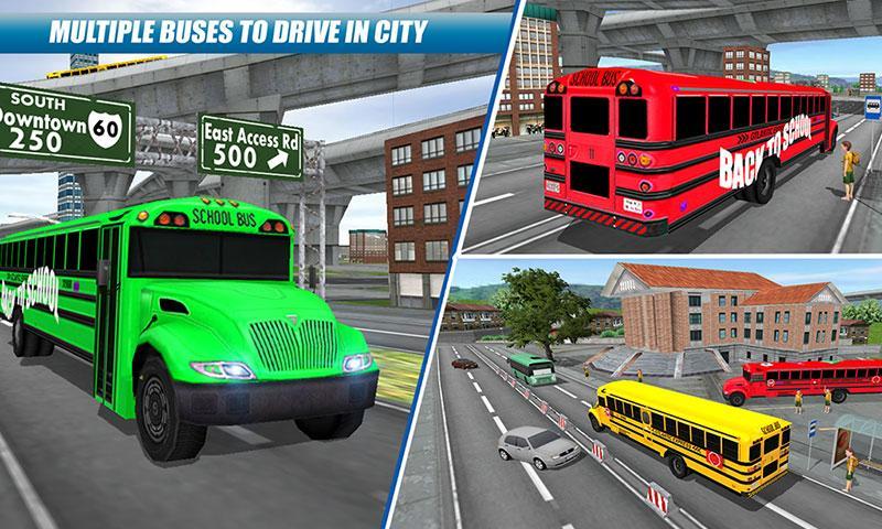 School Bus Driving Game ekran görüntüsü 4